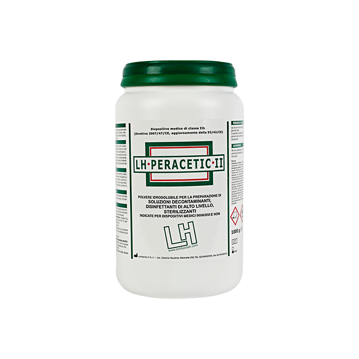 LH PERACETIC II Disinfettante peracetico in polvere per attrezzi e ferri 1 kg