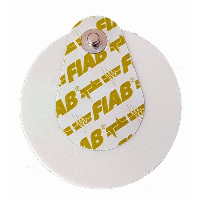 Fiab F2017 Elettrodo monousoEcg Ø 50 mm connessione a clip decentrata per adulti conf. 50 pezzi