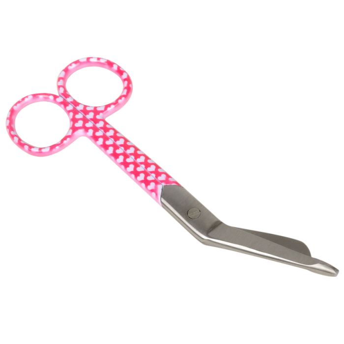 Forbici per bende in acciaio inox 14 cm fantasia cuori Gima