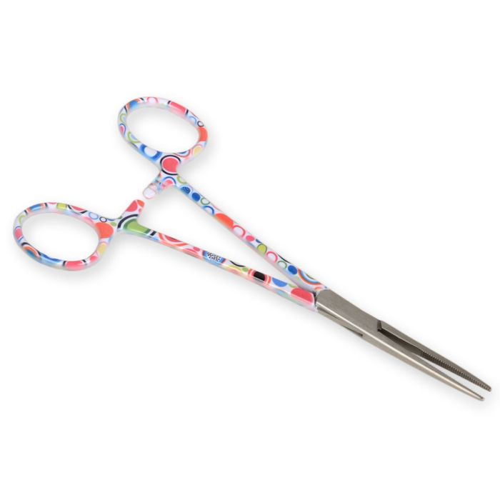 Pinza emostatica retta in acciaio inox fantasia bolle 16 cm Gima