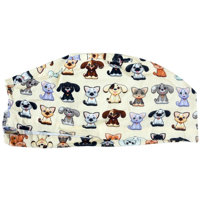 Cappellino chirurgico sala operatoria fantasia pet taglia M Gima