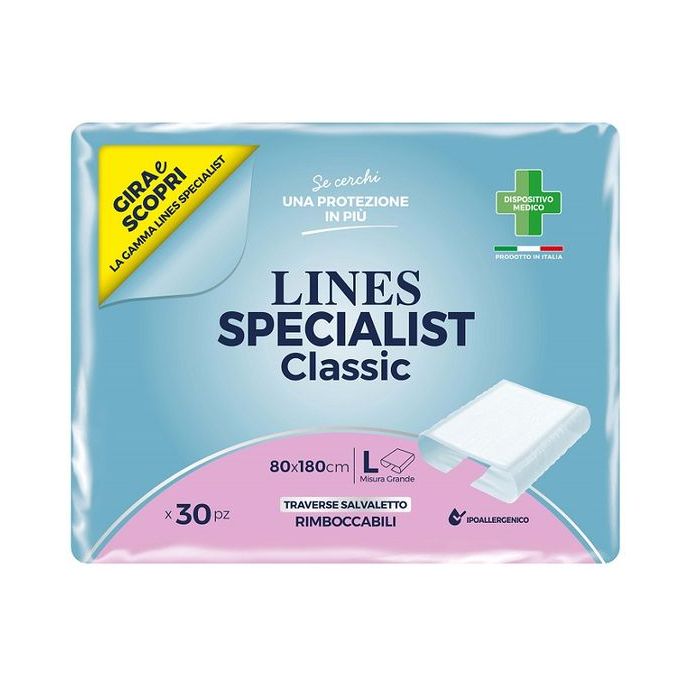 Lines specialist traversa assorbente letto 80 x 180 30 pezzi