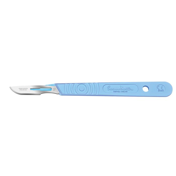 Bisturi monouso in acciaio inox sterili Swann-Morton N. 10 conf. 10 pezzi