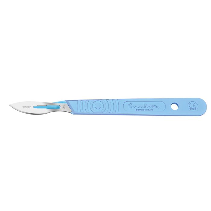 Bisturi monouso in acciaio inox sterili Swann-Morton N. 24 conf. 10 pezzi