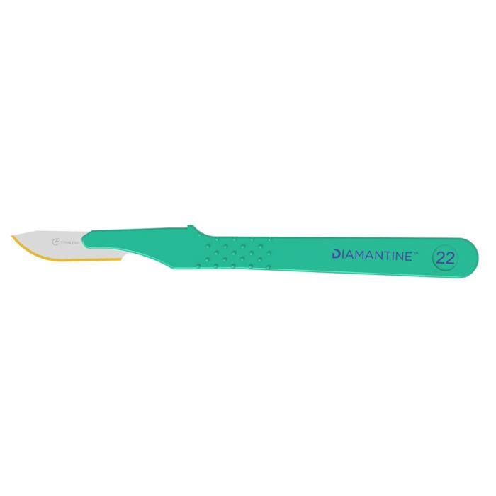 Bisturi monouso in acciaio inox Diamantine N.22 sterile conf. 10 pezzi