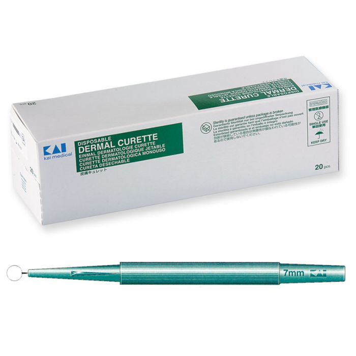 Curette dermatologiche Kai monouso diametro 7 mm conf. 20 pezzi