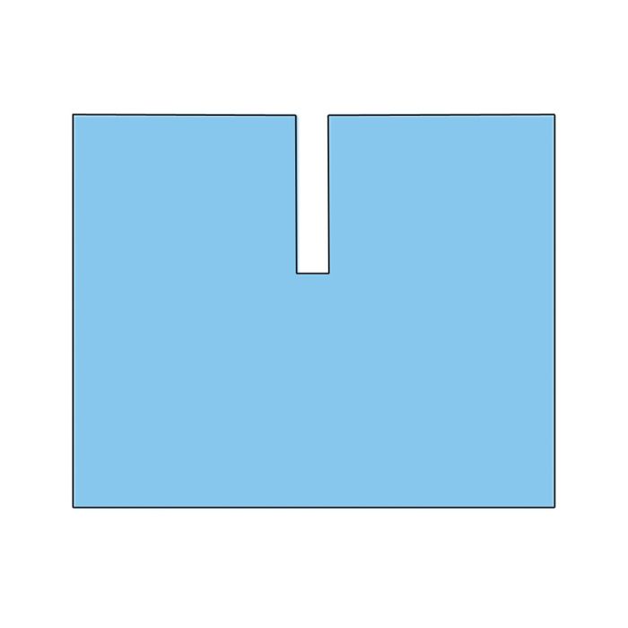 Telo 200 x 240 cm con taglio adesivo ad U, sterile in TNT, conf. 15 pezzi