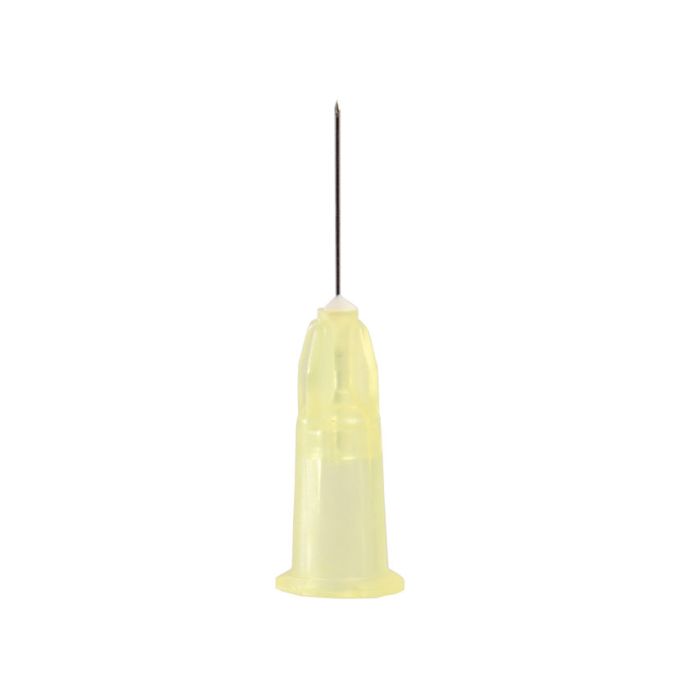 Ago scleroterapia, filler Luer sterile, giallo, calibro 30G, diametro 0,30 mm, lunghezza 12 mm, conf. 100 pezzi