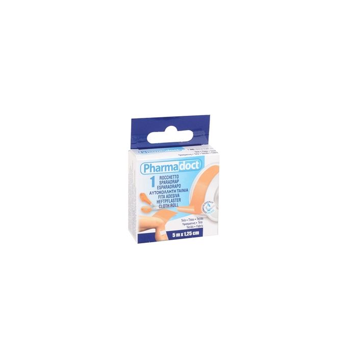 Rocchetto con cerotto medicale adesivo in tela-5mx1,25cm-Gima