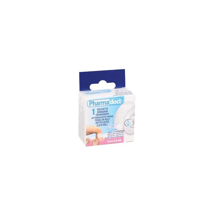 Rocchetto con cerotto medicale adesivo in TNT 5 m x 2,5 cm Gima conf. 12 pezzi
