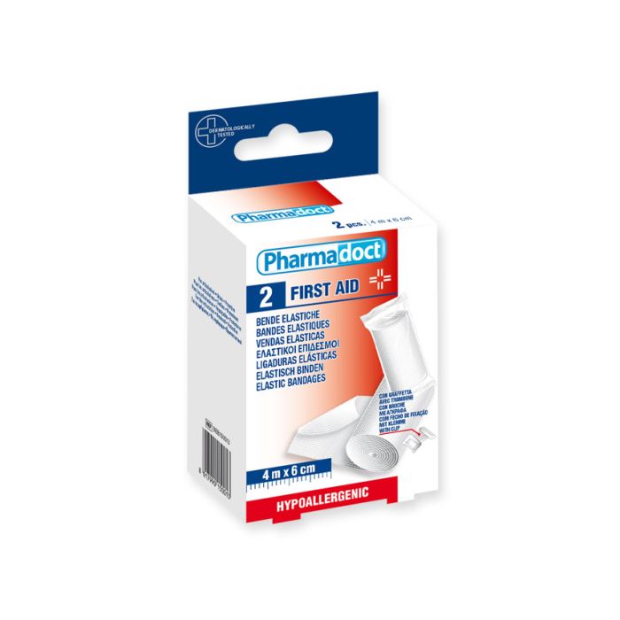 BENDA ELASTICA 4m x 6cm - conf. da 6 scatole da 2 pezzi Gima