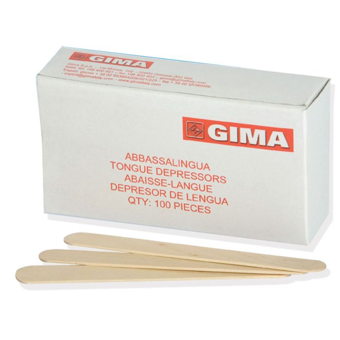 Abbassalingua in legno non sterili 150 x 18 mm confezione da 5000 pezzi Gima