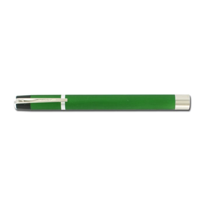 Lucciola Argenta in alluminio anodizzato verde con clip da tasca Gima