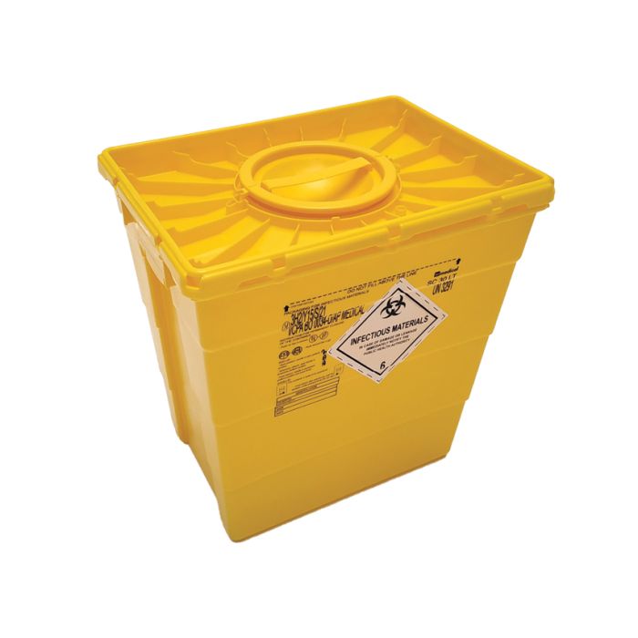 Contenitore rifiuti speciali 30 litri in plastica - tappo doppio 