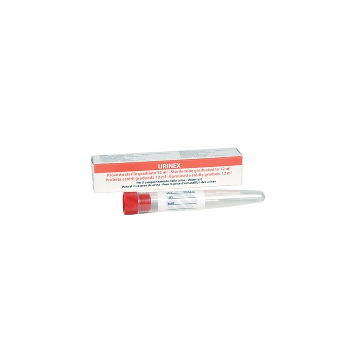 Provetta per urine monouso-Scatola singola-12ml-Gima-25990 conf. 120 pezzi