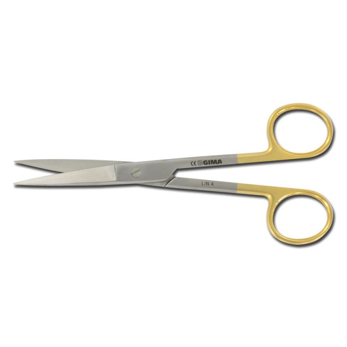 FORBICI RETTE IN TUGSTENO PUNTE ACUTE 14,5 cm Gima