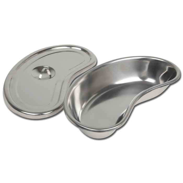 BACINELLA RENIFORME IN ACCIAIO INOX CON COPERCHIO 309x149X59 mm 