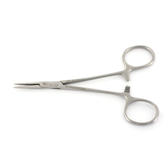 PINZA CHIRURGICA MOSQUITO in acciaio inox retta  misura 14 cm 