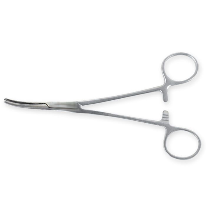 PINZA KELLY CHIRURGICA curva in acciaio inox misura 16 cm 