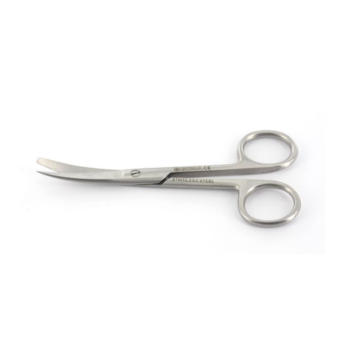 FORBICE CURVA punte alterne in acciaio inox misura 14,5 cm 