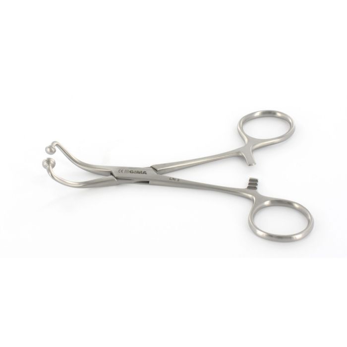 PINZA BACKHAUS PER TNT CHIRURGICA in acciaio inox misura 13 cm 