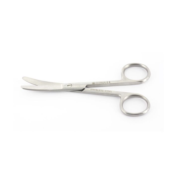 FORBICE CURVA punte smusse in acciaio inox misura 14,5 cm 
