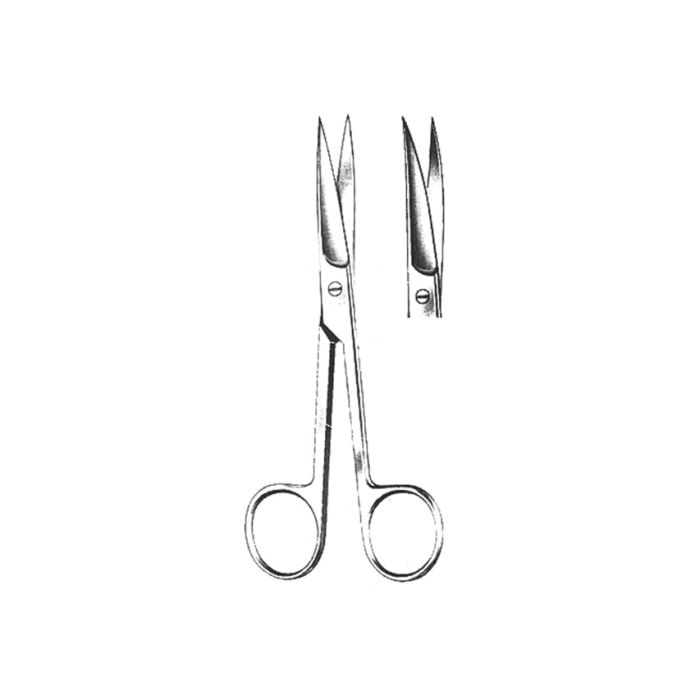 FORBICI CHIRURGICHE CURVE punte acute in acciaio inox misura 20 cm 