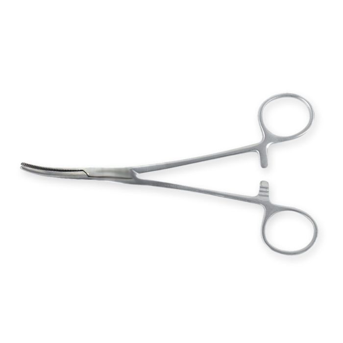PINZA KELLY CURVA CHIRURGICA in acciaio inox misura 14 cm