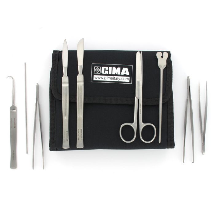 TROUSSE FERRI STANDARD in nylon kit composto da 9 ferri chirurgici 