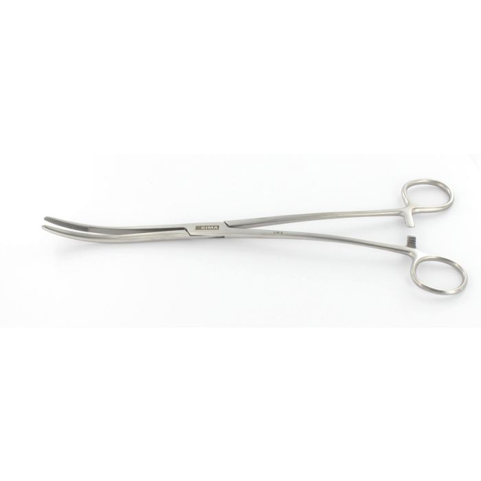 PINZA BOZEMAN CHIRURGICA curva in acciaio inox misura 26 cm 