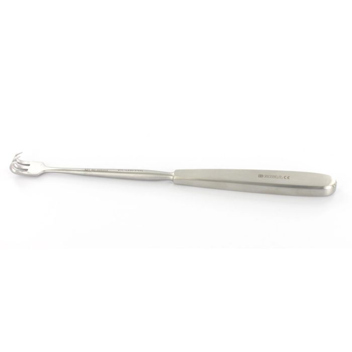 RETRATTORE VOLKMAN 3 denti appuntiti in acciaio inox misura 22 cm 