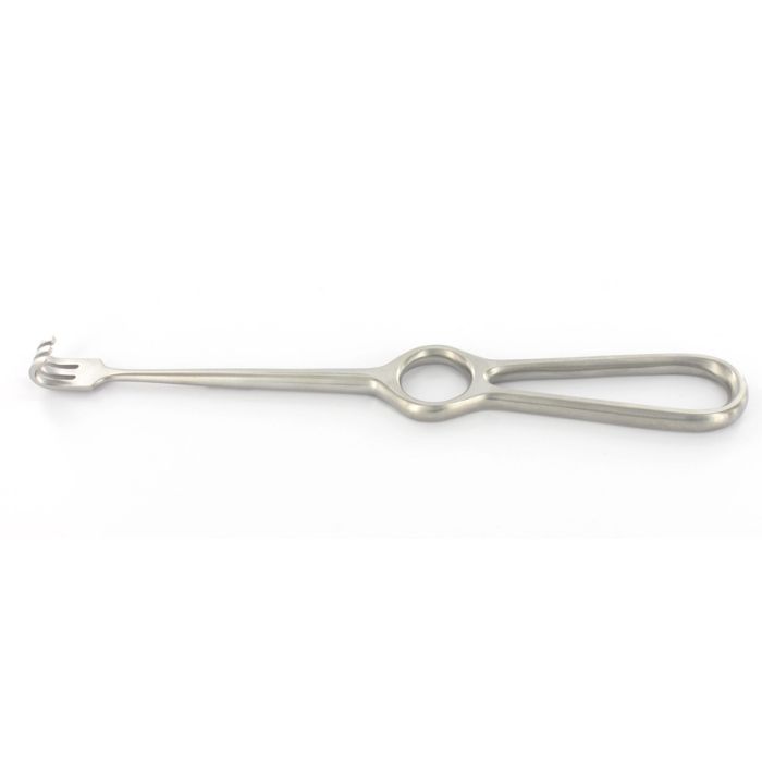 RETRATTORE VOLKMAN 3 denti smussi in acciaio inox misura 22 cm 