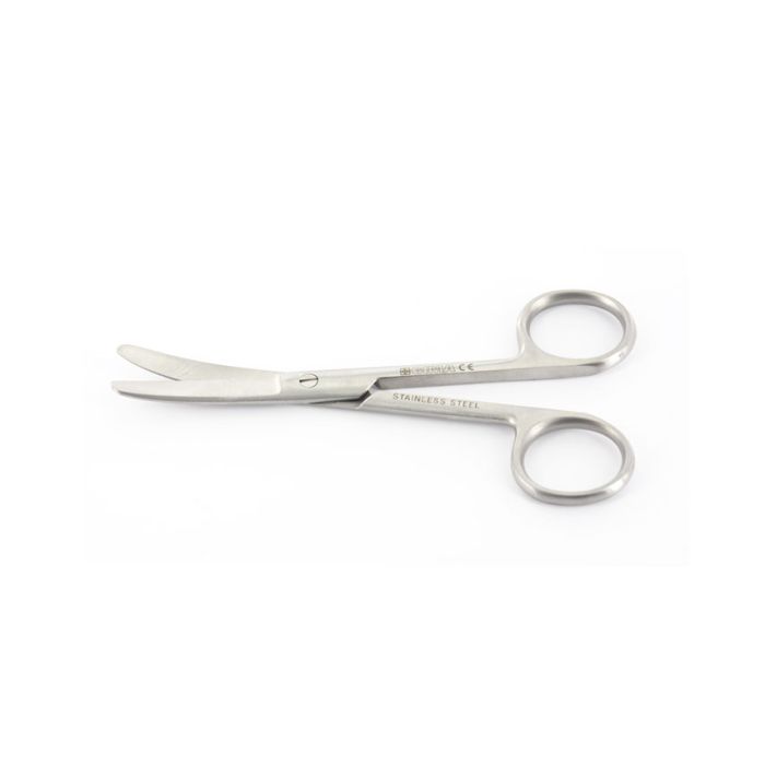 FORBICI CURVE punte smusse in acciaio inox misura 11,5 cm 