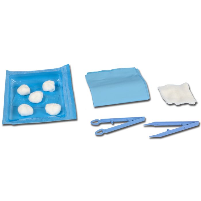 Kit Medicazione Sterile con Pinze, Telino e Garze Gima