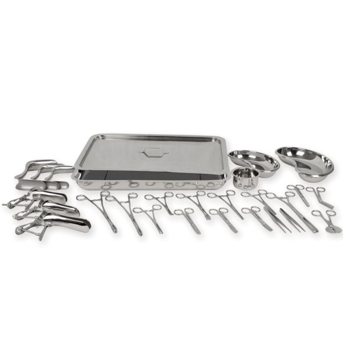 SET FERRI PER PARTO kit composto da 25 pezzi in acciaio inox 