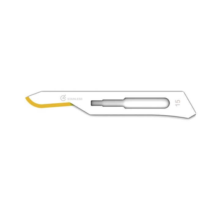 LAME DIAMANTINE INOX N. 15 - sterili conf. 100 pezzi