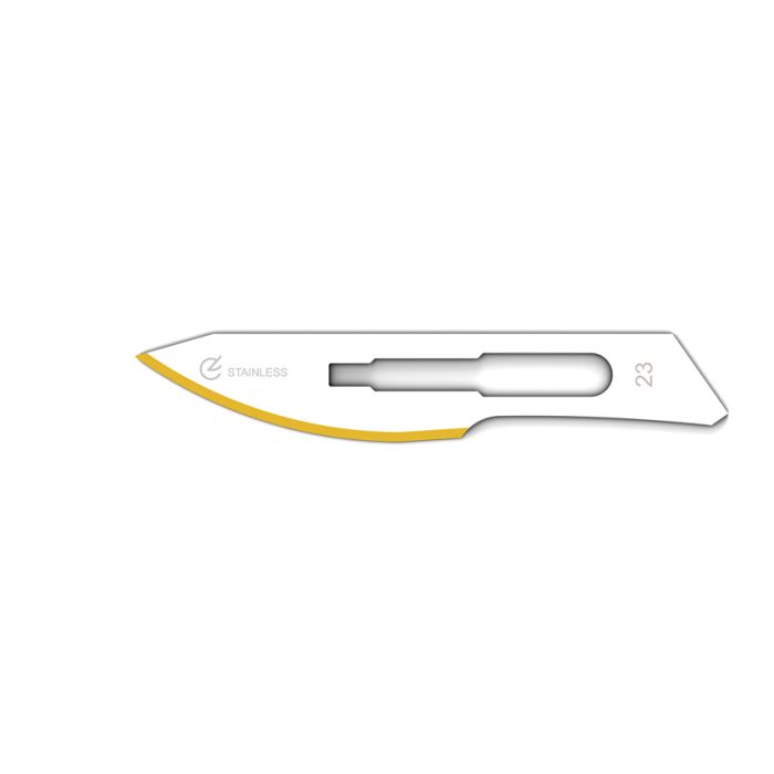 LAME DIAMANTINE INOX N. 23 - sterili conf. 100 pezzi