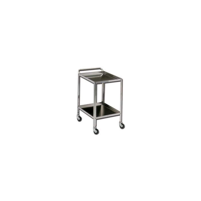 Carrello in acciaio per trasporto medicazioni-60x40x81 cm