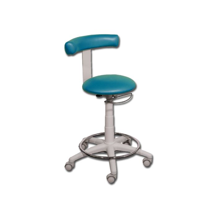 SGABELLO azzurro metallizzato 