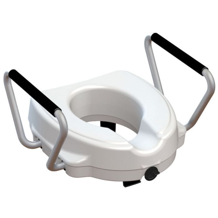RIALZO PER WC con braccioli fissi altezza 12,5 cm 
