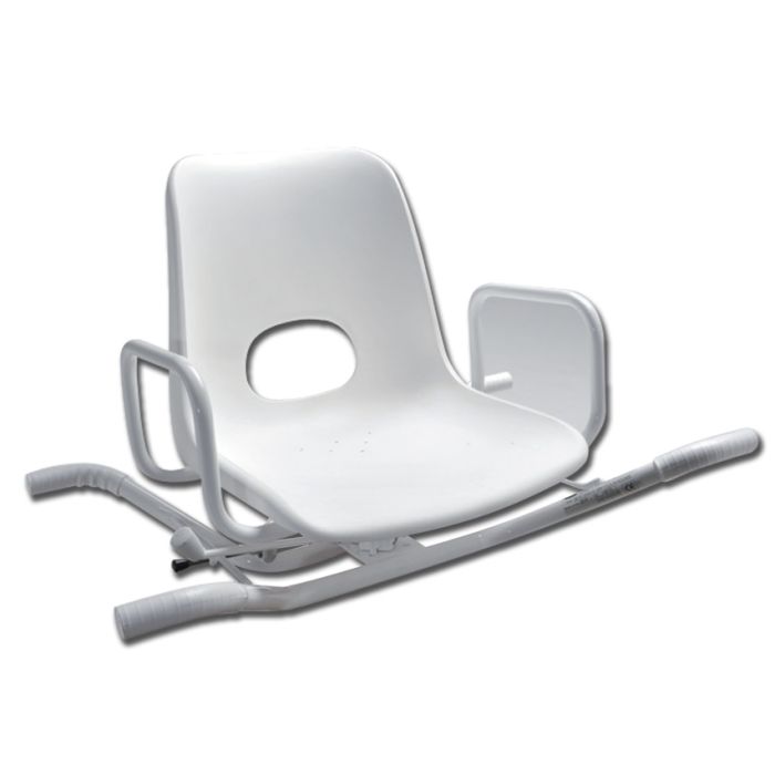 SEDIA DA BAGNO GIREVOLE girevole a 360° in 4 posizioni portata 100 kg