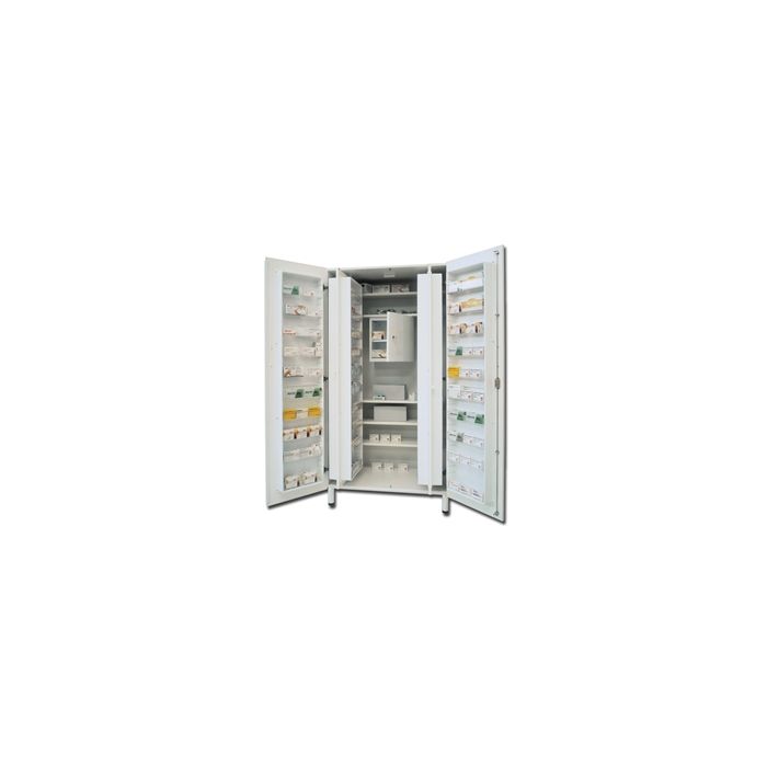 Armadio in metallo bianco porta medicinali-100x60x195 cm