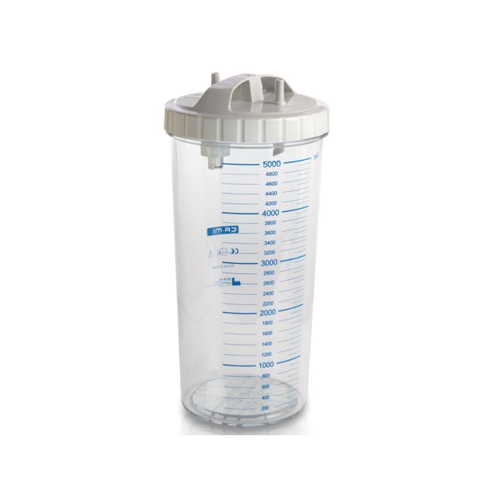 Vaso 5 lt con coperchio - autoclavabile a 134°C Gima