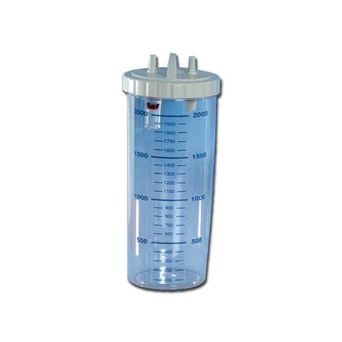 Vaso 2 lt con coperchio autoclavabile a 121°C-Gima