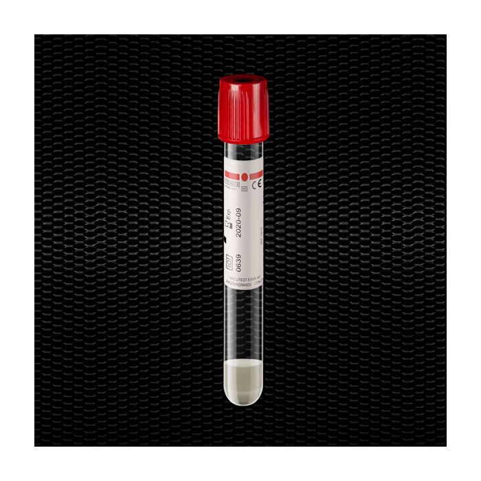 Provette gel e attivatore di coagulazione 5 ml 13 x 100 mm tappo rosso 100 pezzi Vacutest Syntesys