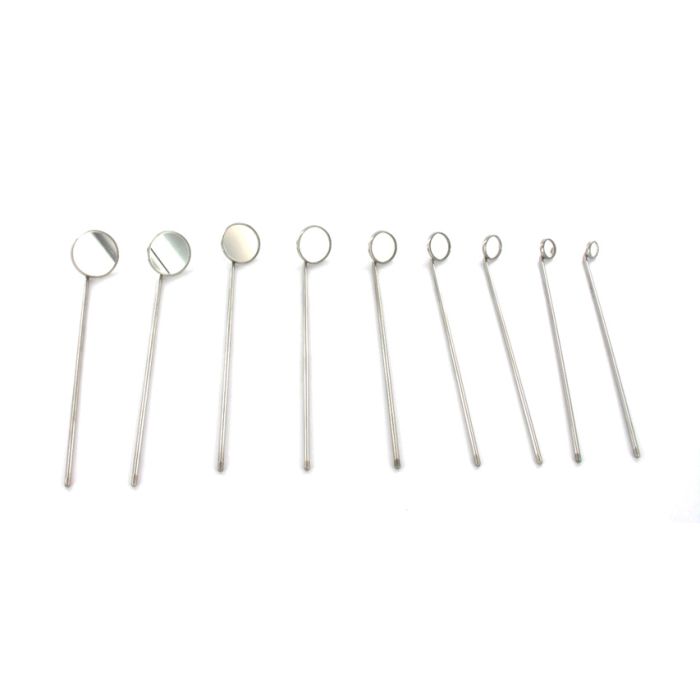 KIT ASSORTITO SPECCHI LARINGE - 9 pezzi tutte le misure 