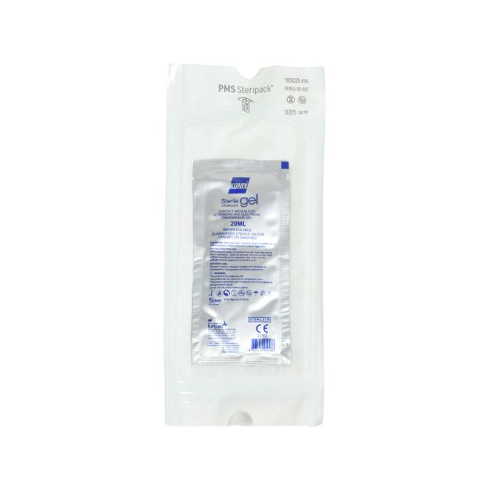 Gel ultrasuoni trasparente KONIX in bustina da 20ml sterile conf. 48 pz