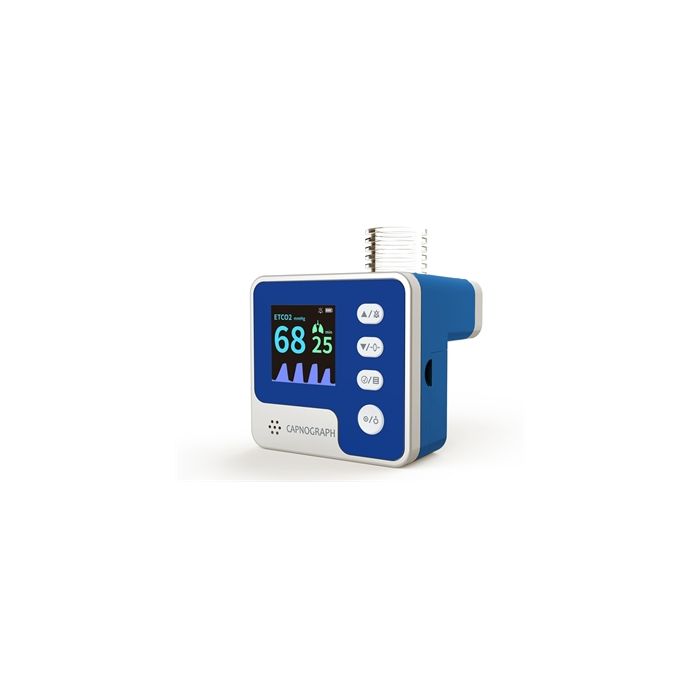 Capnografo Portatile per Adulti e Bambini con Display a Colori e Allarmi Gima
