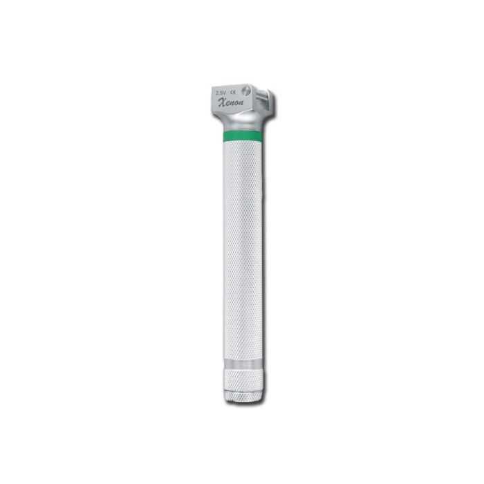Manico pediatrico in metallo ricaricabile GIMA Green 3,5 V F.O. Xenon/Alogeno