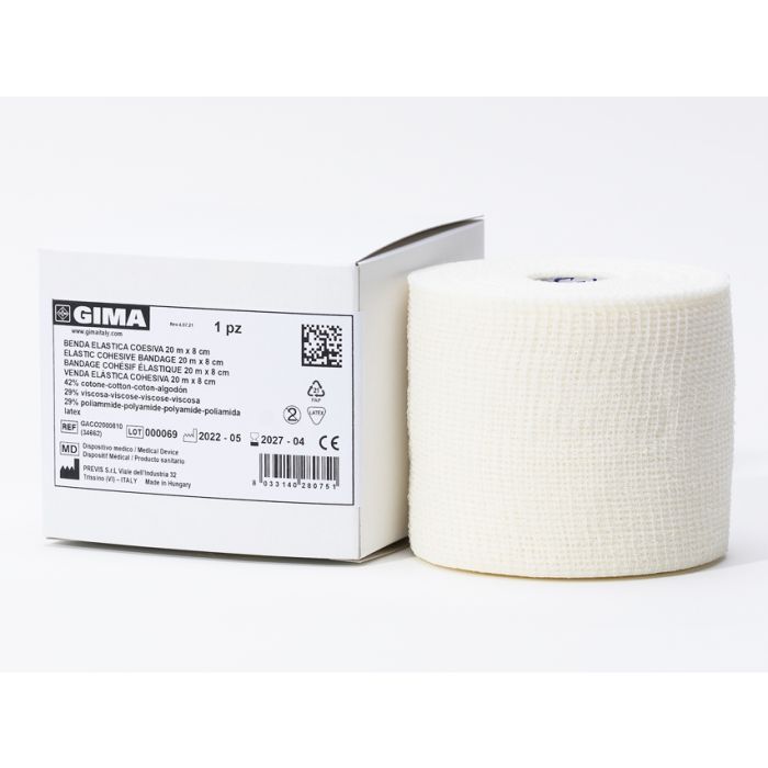 Benda elastica coesiva 8 cm x 20 m Gima